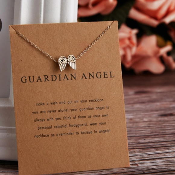 Urban Outfitters Jewelry - Boho Guardian Angel Layering Gold Charm Necklace